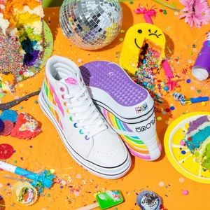 VANS X FLOUR SHOP SUPER COMFYCUSH SK8-HI RAINBOW